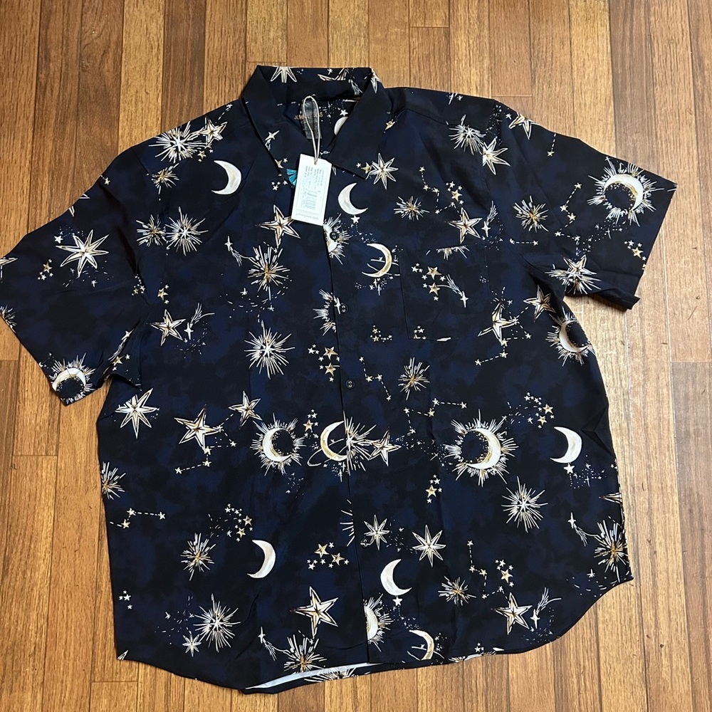 Johnny Was Midnight Celestial Print Shirt